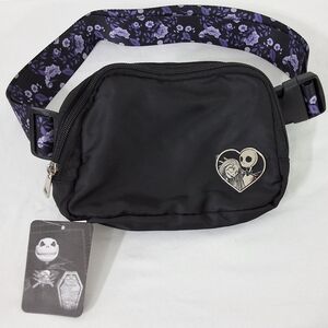 NWT Disney The Nightmare Before Christmas Black Fanny Pack Crossbody Belt Bag
